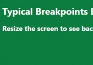 จะใช้การสืบค้นสื่อสำหรับเบรกพอยต์ทั่วไปของอุปกรณ์ด้วย CSS ได้อย่างไร 