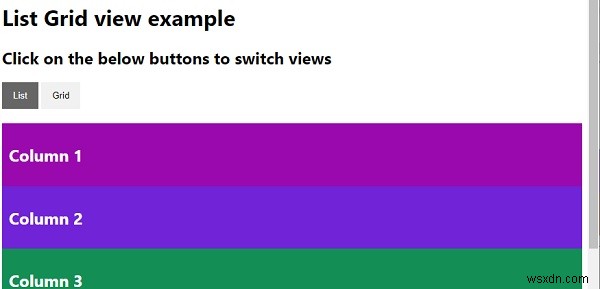 จะสร้างมุมมองกริดรายการด้วย CSS และ JavaScript ได้อย่างไร 