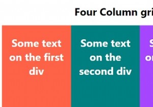 จะสร้างตารางเลย์เอาต์ 4 คอลัมน์ด้วย CSS ได้อย่างไร 