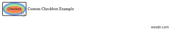 ช่องทำเครื่องหมายที่กำหนดเองพร้อมคุณสมบัติลักษณะที่ปรากฏ CSS 