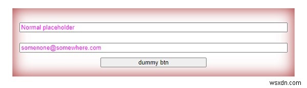 วิธีการเปลี่ยนสีตัวยึดตำแหน่งสำหรับกล่องข้อความใน CSS 