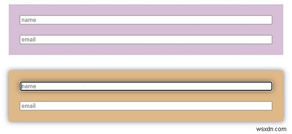 CSS :focus-ภายใน pseudo class 