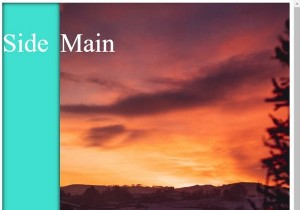 การสร้างเพจด้วยแถบด้านข้างและพื้นที่เนื้อหาหลักโดยใช้ HTML &CSS 