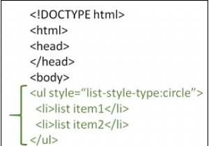 จะสร้างรายการที่ไม่เรียงลำดับด้วยสัญลักษณ์แสดงหัวข้อย่อยใน HTML ได้อย่างไร? 