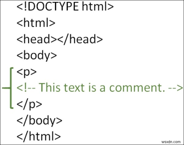 จะสร้างความคิดเห็นที่ซ่อนอยู่ใน HTML ได้อย่างไร? 