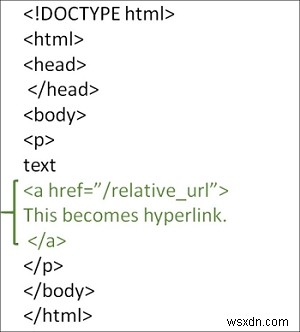 จะเชื่อมโยงหน้าโดยใช้ URL สัมพัทธ์ใน HTML ได้อย่างไร 