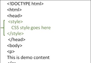 จะใช้ CSS ภายใน (สไตล์ชีต) ใน HTML ได้อย่างไร? 