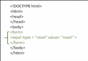 เหตุใดเราจึงใช้ปุ่มรีเซ็ตในรูปแบบ HTML 