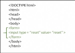 เราจะรีเซ็ตฟิลด์อินพุตทั้งหมดในรูปแบบ HTML ได้อย่างไร 