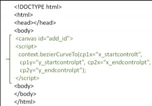วิธีการวาด Bezier Curve ด้วย HTML5 Canvas? 