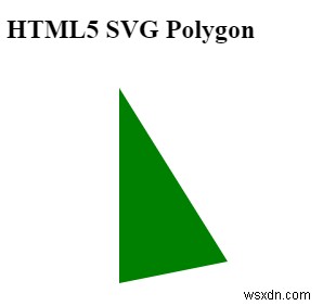 วิธีการวาดรูปหลายเหลี่ยมใน HTML5 SVG? 