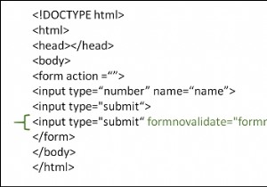จะใช้แอตทริบิวต์ formnovalidate ใน HTML ได้อย่างไร 