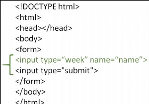 จะใช้ประเภทอินพุตสัปดาห์ใน HTML ได้อย่างไร 