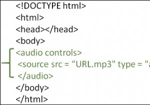 จะเพิ่มเครื่องเล่นเสียงลงในเว็บเพจ HTML ได้อย่างไร? 