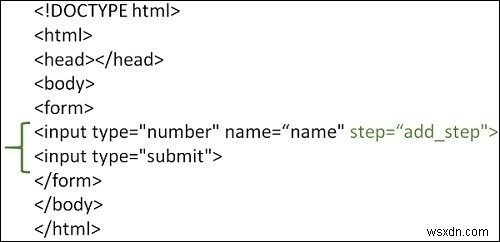 วิธีการใช้แอตทริบิวต์ขั้นตอนใน HTML? 