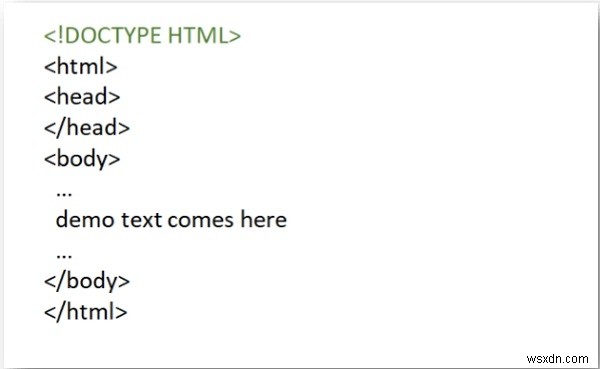 เหตุใดเราจึงใช้ DOCTYPES ในเอกสาร HTML 