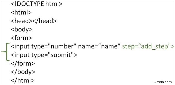 จะใช้แอตทริบิวต์ขั้นตอนที่แตกต่างกันในการป้อนข้อมูลช่วงเดียวใน HTML ได้อย่างไร 