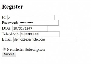 HTML  input  ตรวจสอบแอตทริบิวต์ 