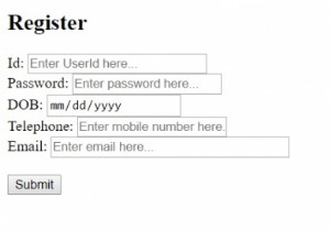 HTML  input  ขนาดแอตทริบิวต์ 
