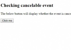 คุณสมบัติเหตุการณ์ที่ยกเลิกได้ HTML 