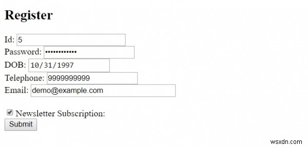 HTML ตรวจสอบแอตทริบิวต์ 