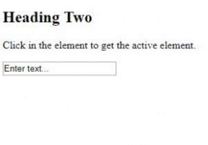 คุณสมบัติ HTML DOM activeElement 