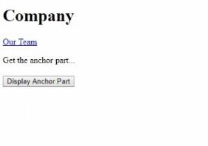 HTML DOM Anchor hash คุณสมบัติ 