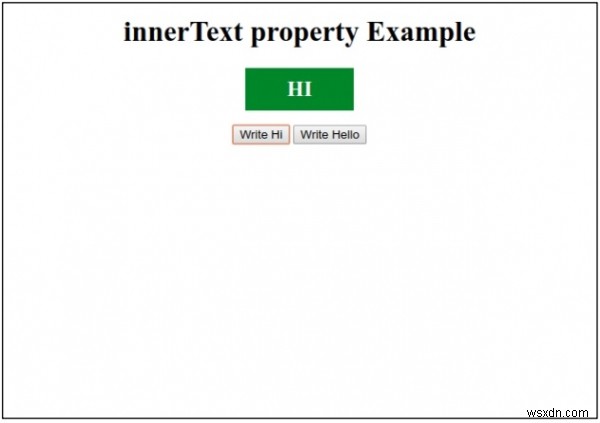 คุณสมบัติ HTML DOM innerText 