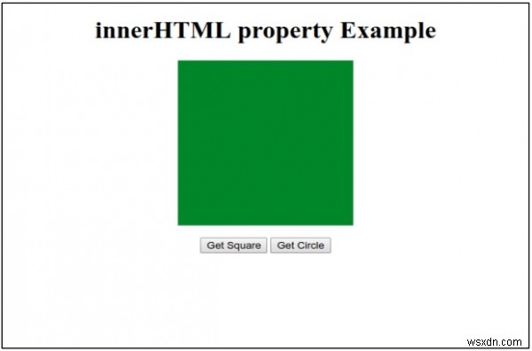 HTML DOM innerHTML คุณสมบัติ 
