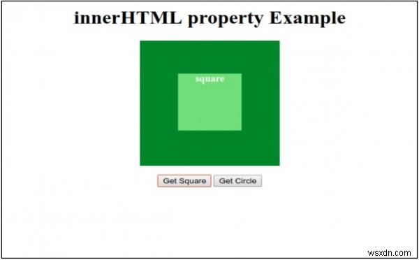 HTML DOM innerHTML คุณสมบัติ 