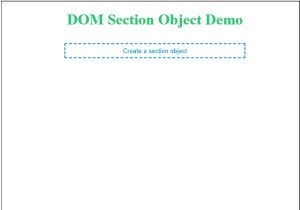 ออบเจ็กต์ส่วน HTML DOM 