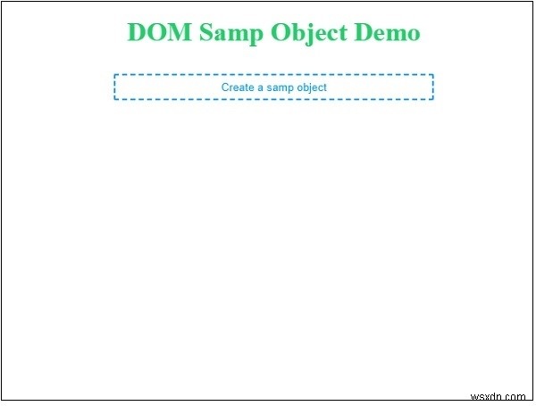 วัตถุตัวอย่าง HTML DOM 