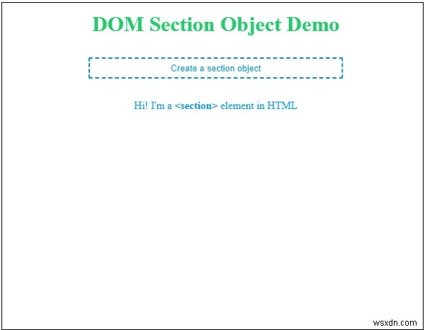 ออบเจ็กต์ส่วน HTML DOM 