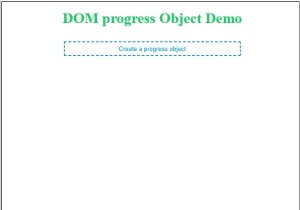 วัตถุความคืบหน้า HTML DOM 