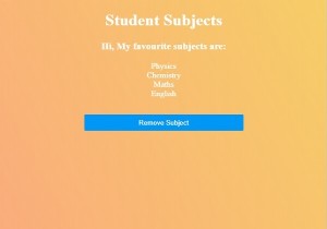HTML DOM removeChild() Method 