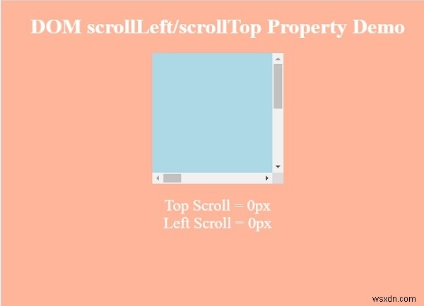 HTML DOM scrollTop คุณสมบัติ 