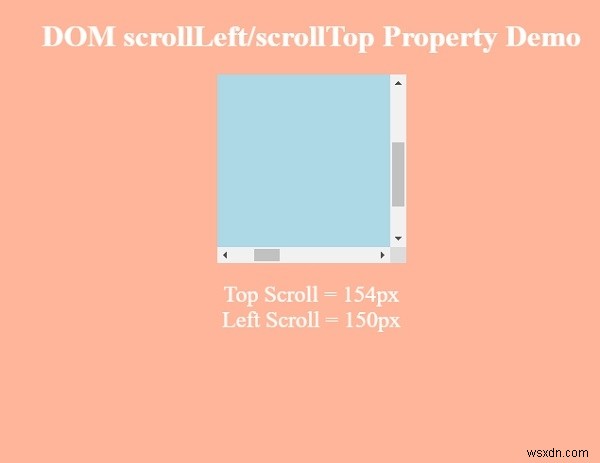 HTML DOM scrollTop คุณสมบัติ 