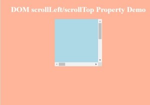 คุณสมบัติ HTML DOM scrollLeft 