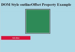 HTML DOM ลักษณะเค้าร่างคุณสมบัติออฟเซ็ต 