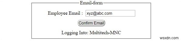 HTML DOM Input แบบฟอร์มอีเมล คุณสมบัติ 