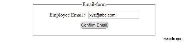 HTML DOM Input แบบฟอร์มอีเมล คุณสมบัติ 