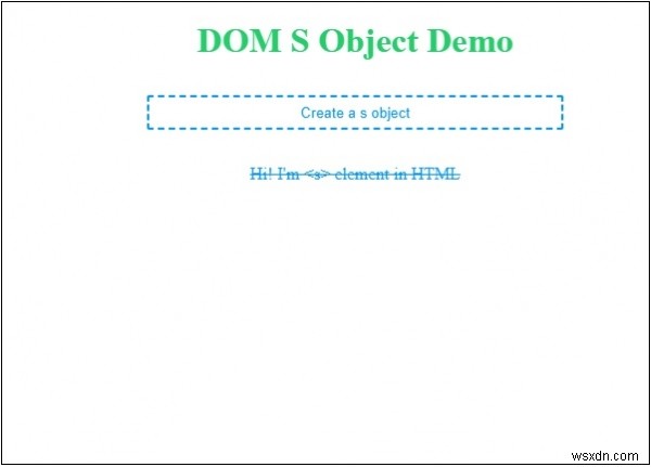 วัตถุ HTML DOM S 