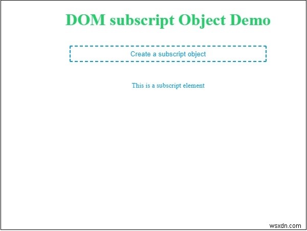 ออบเจ็กต์ตัวห้อย HTML DOM 