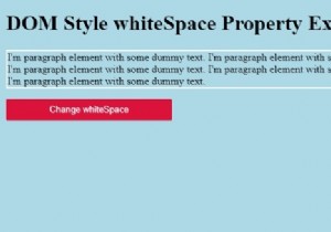 คุณสมบัติ HTML DOM สไตล์ whiteSpace 