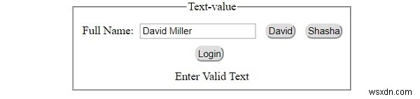 HTML DOM อินพุต ค่าข้อความ คุณสมบัติ 