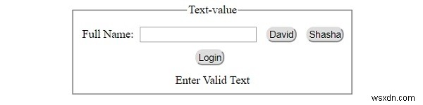 HTML DOM อินพุต ค่าข้อความ คุณสมบัติ 