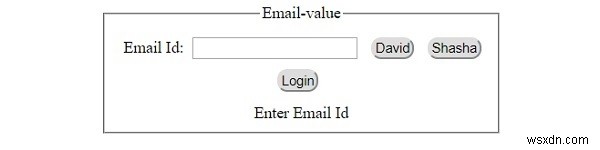 HTML DOM อินพุต ค่าอีเมล คุณสมบัติ 