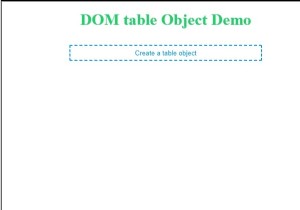 วัตถุตาราง HTML DOM 