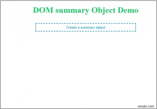 ออบเจ็กต์สรุป HTML DOM 