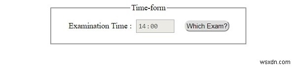แบบฟอร์มเวลาอินพุต HTML DOM คุณสมบัติ 